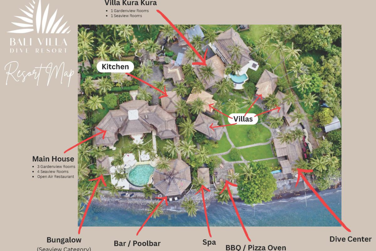 Bali Villa Dive Resort Karte